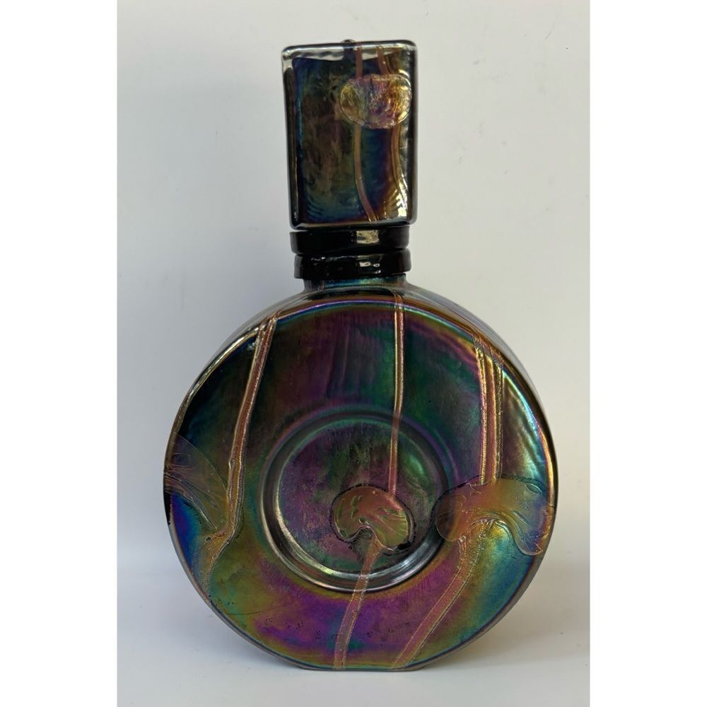Vintage Dale Tiffany Iridescent Glass Decanter
